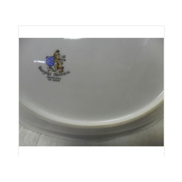Royal Tettau Damask Rose Oval Serving Dish Germany - Picture 8 of 8